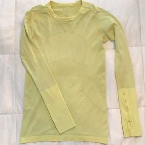 Lululemon yellow Swiftly tech long sleeve (6)
